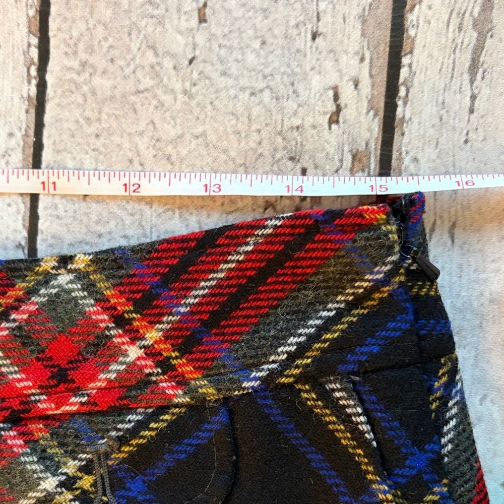 L.L. Bean Red and Black Plaid A-Line Skirt - Sz 10 - Picture 14 of 16